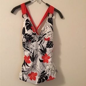 Athena Tropical Swim Tankini and Skirt Set